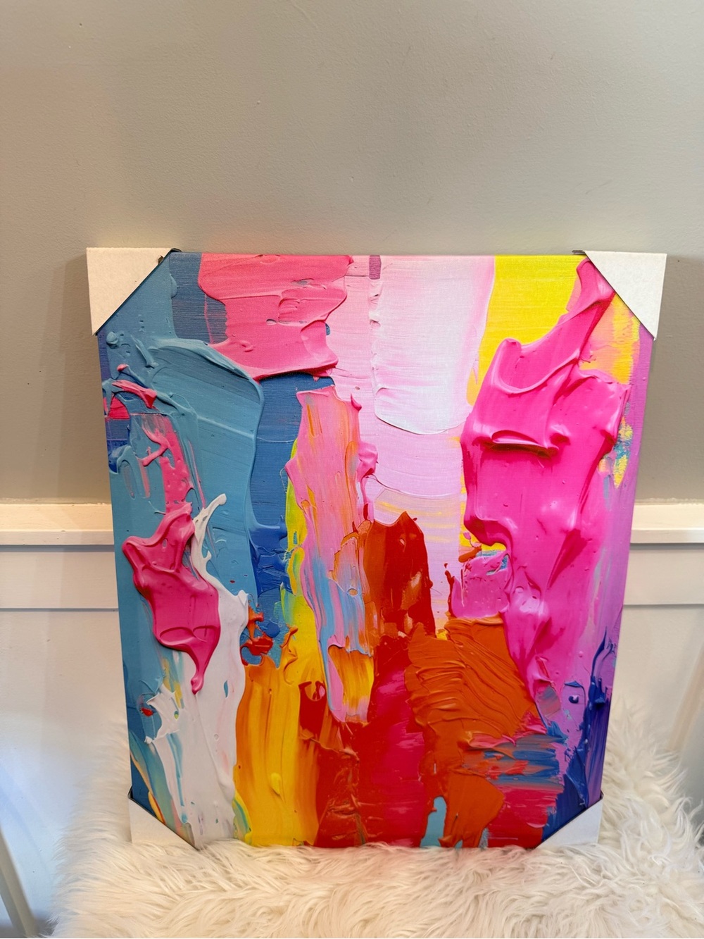 💫4/$25 • Vibrant Abstract Impasto Canvas Art
